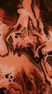 Preview wallpaper paint, stains, liquid, mixing, abstraction, brown