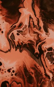 Preview wallpaper paint, stains, liquid, mixing, abstraction, brown
