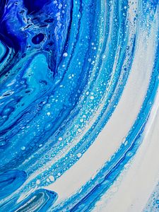 Preview wallpaper paint, stains, macro, abstraction, blue