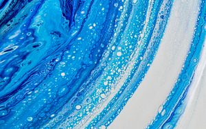 Preview wallpaper paint, stains, macro, abstraction, blue