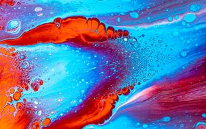 Preview wallpaper paint, stains, macro, liquid, colorful, abstraction