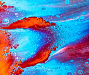 Preview wallpaper paint, stains, macro, liquid, colorful, abstraction