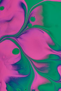 Preview wallpaper paint, stains, mixing, abstraction, green, pink