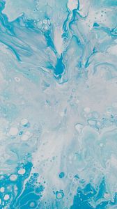 Preview wallpaper paint, stains, mixing, abstraction, blue