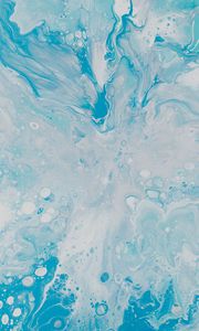 Preview wallpaper paint, stains, mixing, abstraction, blue