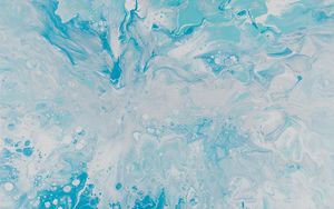 Preview wallpaper paint, stains, mixing, abstraction, blue