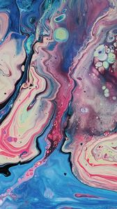 Preview wallpaper paint, stains, mixing, liquid, abstraction, colorful