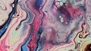 Preview wallpaper paint, stains, mixing, liquid, abstraction, colorful