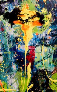 Preview wallpaper paint, stains, multicolored, abstract