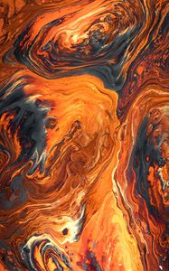 Preview wallpaper paint, stains, orange, spots, abstraction, colorful