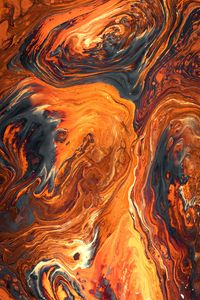 Preview wallpaper paint, stains, orange, spots, abstraction, colorful