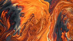 Preview wallpaper paint, stains, orange, spots, abstraction, colorful