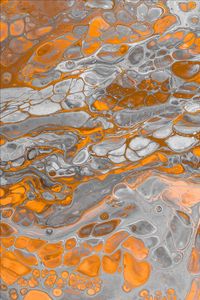 Preview wallpaper paint, stains, orange, gray, spots, abstraction