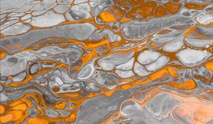 Preview wallpaper paint, stains, orange, gray, spots, abstraction