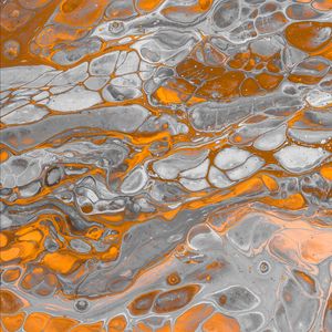 Preview wallpaper paint, stains, orange, gray, spots, abstraction
