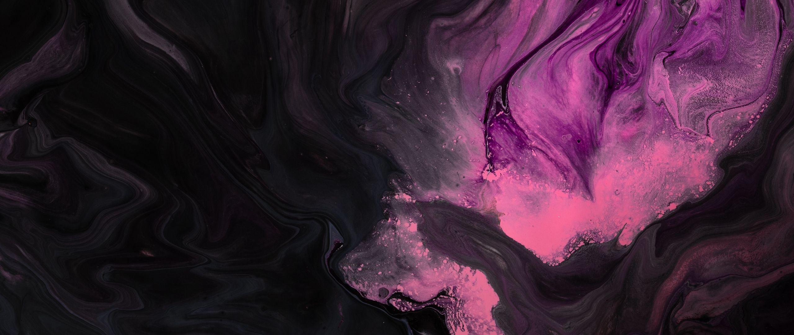 Bộ ảnh với độ phân giải 2560x1080 về Paint, Stains, Pink, Black, Liquid wallpaper được thiết kế đầy tinh tế với gam màu hồng tươi tắn và chất lỏng đầy ma mị. Đây chắc chắn sẽ là bộ ảnh giúp bạn làm mới và trang trí màn hình máy tính theo phong cách hiện đại.