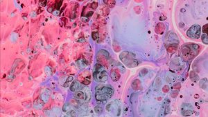 Preview wallpaper paint, stains, pink, lilac, circles, spots, abstraction, multi-colored