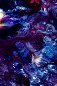 Preview wallpaper paint, stains, purple, abstraction