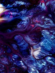 Preview wallpaper paint, stains, purple, abstraction