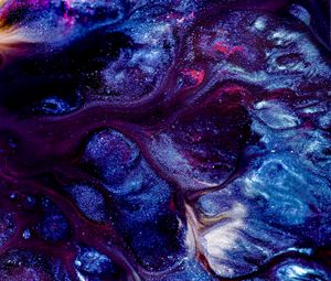 Preview wallpaper paint, stains, purple, abstraction