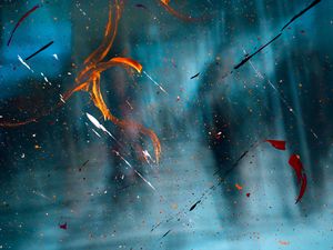 Preview wallpaper paint, stains, splashes, glass, blur