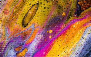 Preview wallpaper paint, stains, spots, canvas, abstraction, colorful