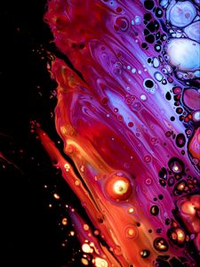Preview wallpaper paint, stains, spots, purple, abstraction