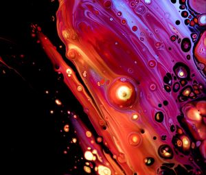 Preview wallpaper paint, stains, spots, purple, abstraction
