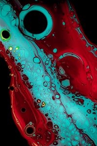 Preview wallpaper paint, stains, spots, abstraction, red, blue