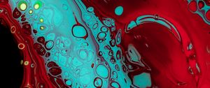 Preview wallpaper paint, stains, spots, abstraction, red, blue
