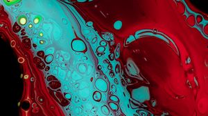 Preview wallpaper paint, stains, spots, abstraction, red, blue