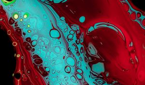 Preview wallpaper paint, stains, spots, abstraction, red, blue