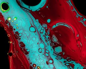 Preview wallpaper paint, stains, spots, abstraction, red, blue