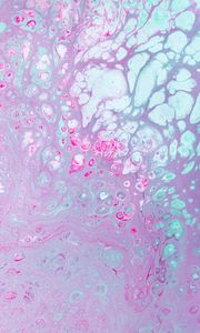 Preview wallpaper paint, stains, spots, abstraction, pink, blue, delicate