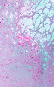 Preview wallpaper paint, stains, spots, abstraction, pink, blue, delicate