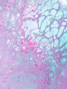 Preview wallpaper paint, stains, spots, abstraction, pink, blue, delicate