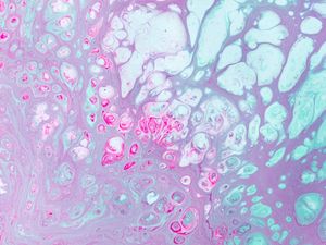 Preview wallpaper paint, stains, spots, abstraction, pink, blue, delicate