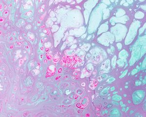 Preview wallpaper paint, stains, spots, abstraction, pink, blue, delicate