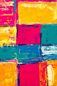 Preview wallpaper paint, stains, squares, multicolored, abstraction