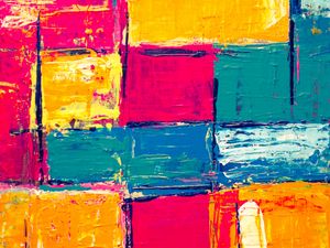 Preview wallpaper paint, stains, squares, multicolored, abstraction