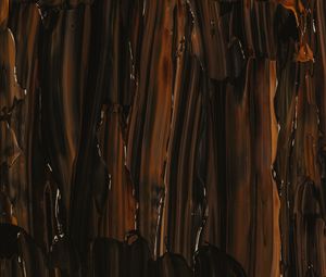 Preview wallpaper paint, stains, strokes, brown, dark, abstraction