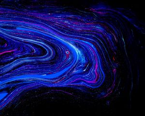 Preview wallpaper paint, stripes, blue, particles, abstraction