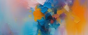 Preview wallpaper paint, strokes, background, multicolored, abstraction