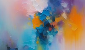 Preview wallpaper paint, strokes, background, multicolored, abstraction