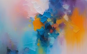 Preview wallpaper paint, strokes, background, multicolored, abstraction