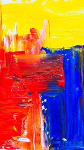 Preview wallpaper paint, strokes, colorful, canvas, abstraction, modern art