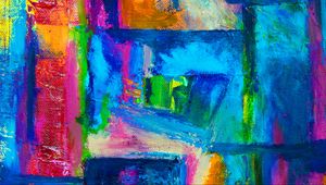 Preview wallpaper paint, strokes, colorful, abstraction