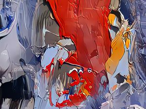 Preview wallpaper paint, strokes, layers, volume, abstraction, colorful