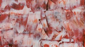 Preview wallpaper paint, strokes, red, white, abstraction