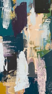 Preview wallpaper paint, strokes, spots, canvas, abstraction, colorful
